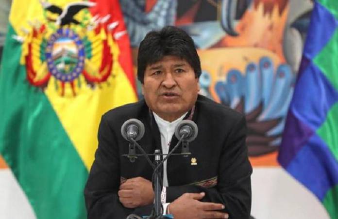 Evo Morales presser